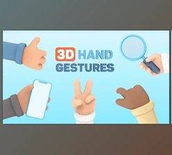 Download 3D Hand Gestures - Mockup Device (Videohive 30620317) - AE Project