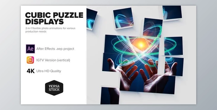 Download Cubic Puzzle Promo Cards 4K and Social (Videohive 31083148) - AE Project