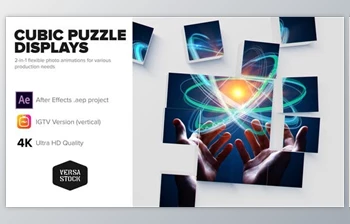 Download Cubic Puzzle Promo Cards <span class='badge badge-warning'>4K</span> and Social (<span class='badge badge-warning'>Videohive</span> 31083148) - AE <span class='badge badge-warning'>Project</span>