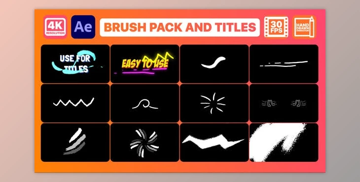 Download Brush Elements And Titles - After Effects (Videohive 31123245) - AE Project