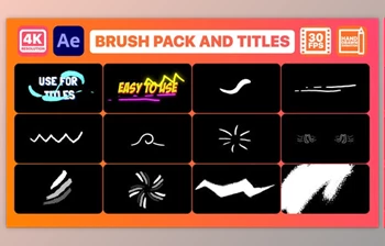 Download Brush <span class='badge badge-warning'>Elements</span> And Titles - After Effects (Videohive 31123245) - AE Project