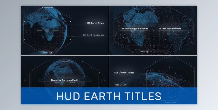 Download HUD Earth Titles (Videohive 31059564) - AE Project