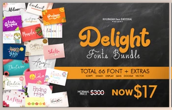 Download The Delight Fonts <span class='badge badge-warning'>Bundle</span> - Inkydeals