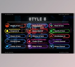 Neon Social Media Lower Thirds (Videohive 28410832)