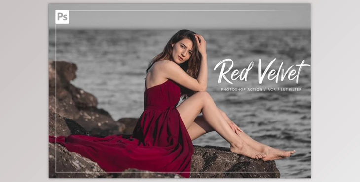 Download 10 Red Velvet Ps Action, ACR, LUT CreativeMarket-5892941