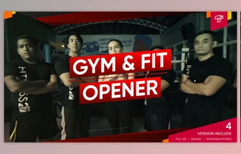 Download Fitness and Workout | <span class='badge badge-warning'>Gym</span> Opener | Sport Promo | Dynamic Slideshow (Videohive 24793073) - AE Project