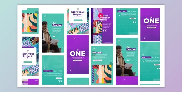Download Bright Design Studio Stories Instagram (Videohive 31158256) - AE Project