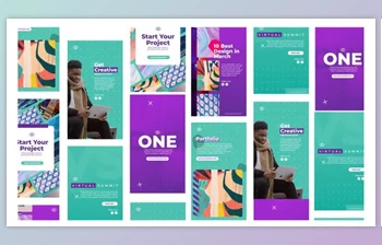 Download Bright Design <span class='badge badge-warning'>Studio</span> Stories Instagram (Videohive 31158256) - AE Project