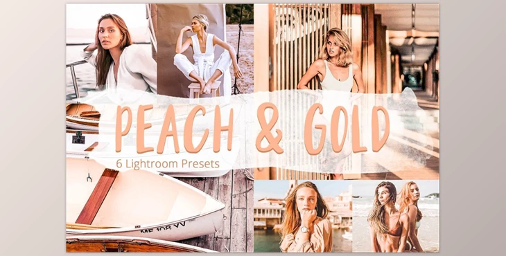 Download Peach & Gold – Lightroom Presets CreativeMarket-5928057 (DNG)