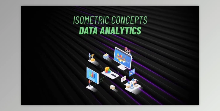 Download Data Analytics - Isometric Concept (Videohive 31223536) - AE Project