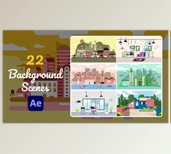 Download 22 Background Scenes (Videohive 30595668) - AE Project