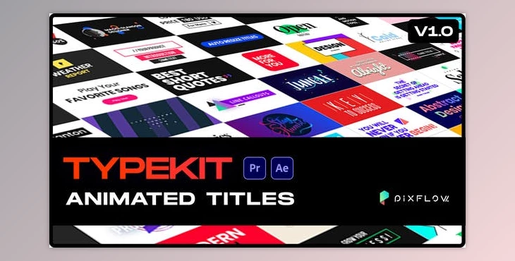 Download Typekit Animated Titles (Videohive 30717619) - AE Project