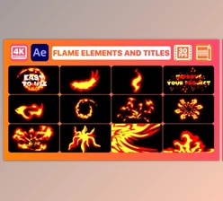 Download Flame Elements And Titles (Videohive 31189603) - AE Project