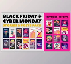 Download Black Friday and Cyber Monday Stories Pack (Videohive 29331807) - PR Project