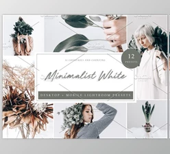 Download 12 Lightroom Preset Minimalist White CreativeMarket-5962580