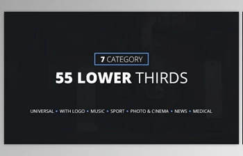 Download 55 Lower Thirds (<span class='badge badge-warning'>7</span> Categories) (Videohive 13935512) - AE Project