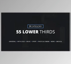 Download 55 Lower Thirds (7 Categories) (Videohive 13935512) - AE Project
