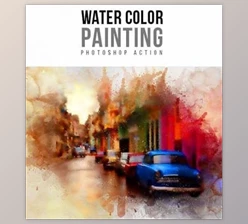 Download Water Color Painting Photoshop Action GraphicRiver-18707132 (ABR, PAT, ATN)