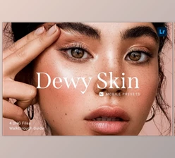 Download 4 Lightroom Presets DEWY SKIN CreativeMarket-5914181