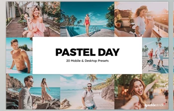Download 20 Pastel Day Lightroom Presets & LUTs <span class='badge badge-warning'>CreativeMarket-5994084</span> (XMP, DNG, PNG)