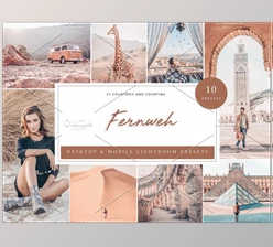 Download 10 x Lightroom Presets, Fernweh CreativeMarket-5962536 (LRTEMPLATE, DNG, XMP)