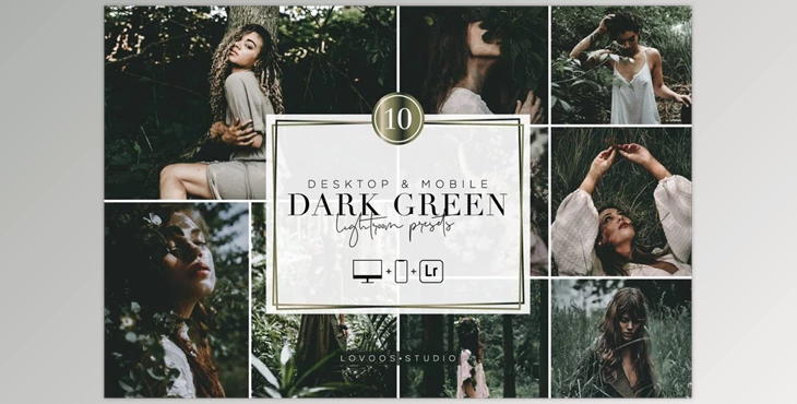 Download DARK GREEN – Lightroom Presets CreativeMarket-5987702 (XMP, DNG, LRTEMPLATE)
