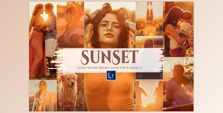 Download 10 Sunset Mobile & Lightroom Presets CreativeMarket-5885469