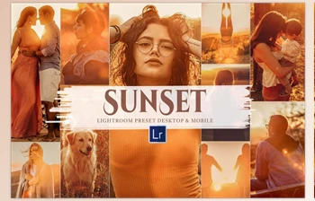 Download 10 <span class='badge badge-warning'>Sunset</span> Mobile & Lightroom Presets CreativeMarket-5885469
