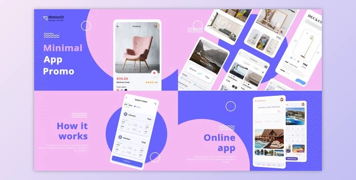 Download Minimal Color App Promo (Videohive 31282471) - AE Project