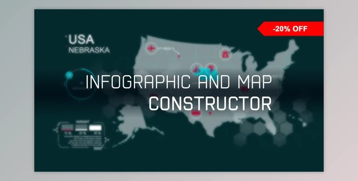 Download Infographic and Map Constructor (Videohive 21055529) - AE Project