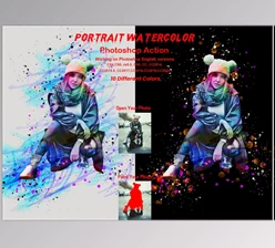Download Portrait Watercolor Photoshop Action CreativeMarket-5872719 (PAT, ATN, ABR)