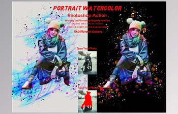 Download Portrait Watercolor Photoshop Action <span class='badge badge-warning'>CreativeMarket-5872719</span> (PAT, ATN, ABR)