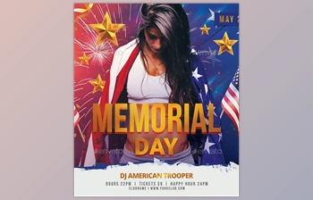 Download Memorial <span class='badge badge-warning'>Day</span> Flyer GraphicRiver-31018211 (PSD)