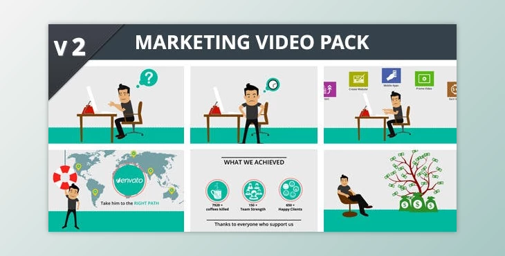 Download Marketing Video Pack (Videohive 6519204) - AE Project