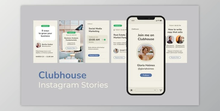 Download Clubhouse Instagram Stories (Videohive 31252148) - AE Project