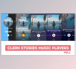 Download Clean Stories Music Players (Videohive 24495980) - AE Project