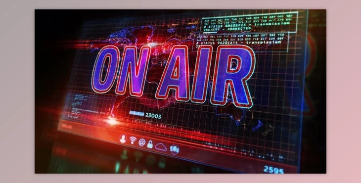 Download On Air broadcast on display screen (Videohive 31253145)