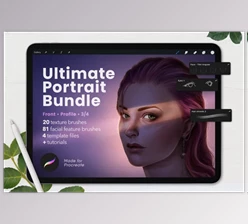 Download Ultimate Procreate Portrait Bundle CreativeMarket-5892281