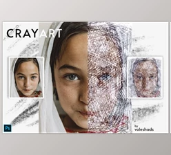 Download Crayart Photoshop Action CreativeMarket-5924948 (ATN, PAT)