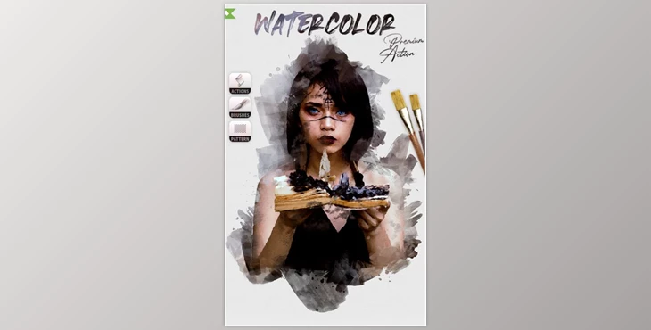 Download Watercolor Photoshop Action – GraphicRiver 30404733 (ABR, PAT, ATN)