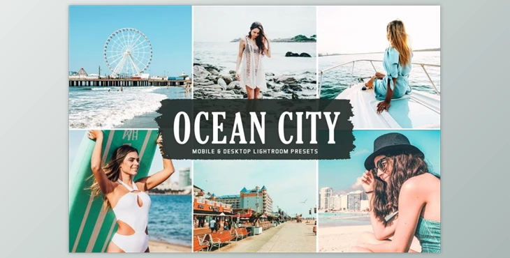 Download  Ocean City Pro Lightroom Presets - CreativeMarket 6012832