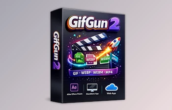 GifGun (<span class='badge badge-warning'>2</span>): One-Click GIF Export for After Effects by aescripts (v2.2.1 for Win, Mac)