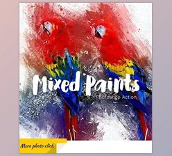 Download Mixed Paints Photoshop Action GraphicRiver-30124859 (ABR, PAT, ATN)