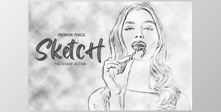 Download Pencil Sketch Photoshop Action CreativeMarket-5928725 (ATN)