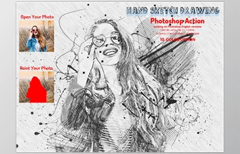 Download Hand Sketch <span class='badge badge-warning'>Drawing</span> Photoshop Action CreativeMarket-5928727 (PAT, ATN)