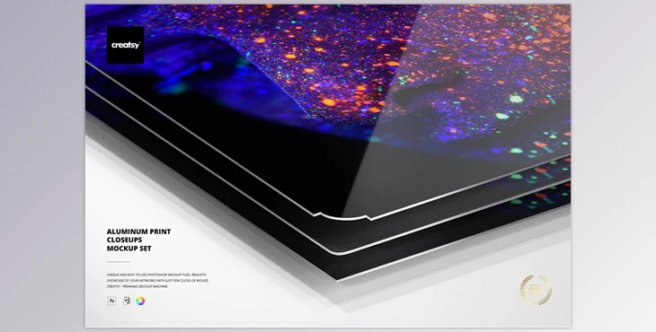 Download Aluminum Print Closeups Mockup Set CreativeMarket-5938111 (JPG)