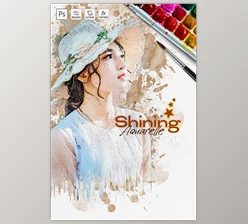 Download Shining Aquarelle – Watercolor – Photoshop Action GraphicRiver-30316016 (ABR, PAT, ATN)