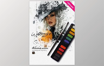 Download Watercolor <span class='badge badge-warning'>Art</span> – Aquarelle – Photoshop Action GraphicRiver-30305161 (ABR, ATN)