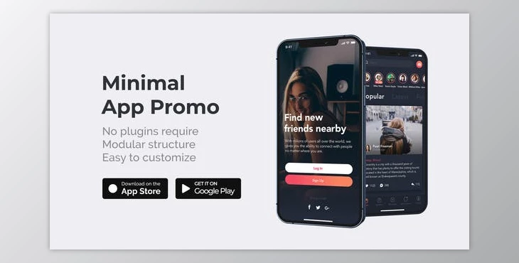 Download Clean Minimal App Promo (Videohive 31325804) - AE Project