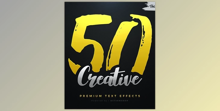 Download 50 Creative Text Effects Bundle Two Graphicriver-21206282 (PSD, ASL)